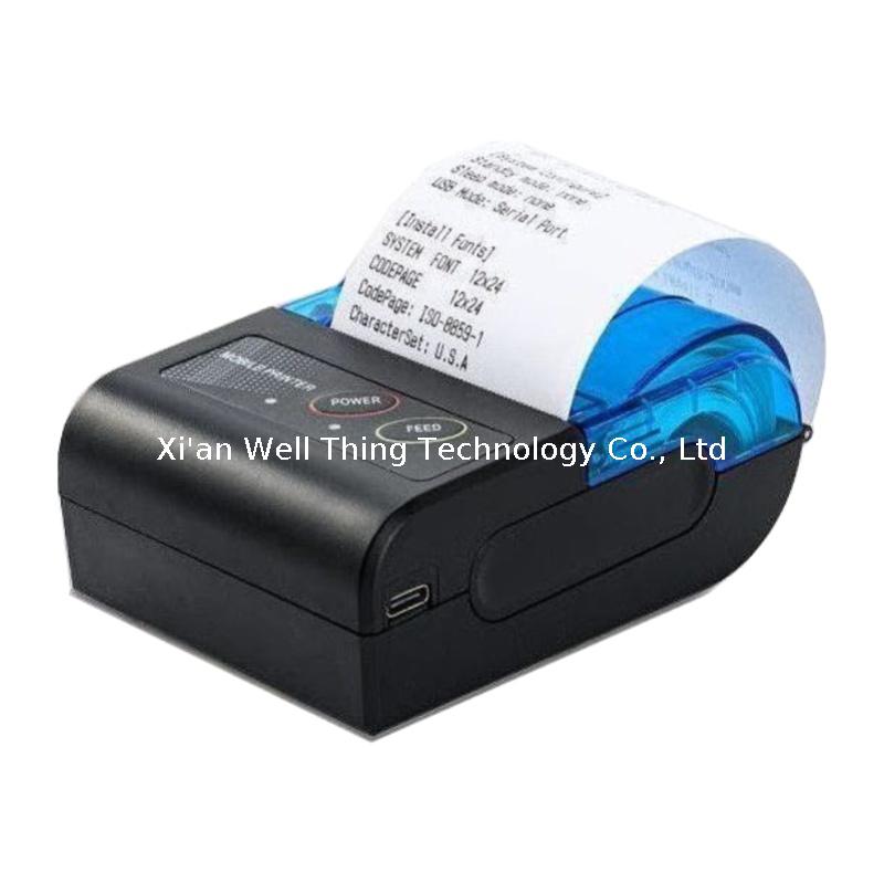 58mm Portable Thermal Bluetooth Printer MP-58MINI Handheld Type-C