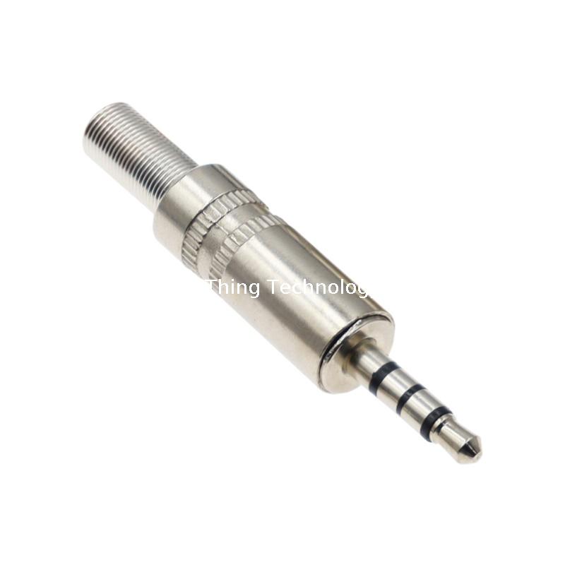 3.5MM Metal Headphone Plug Mono 2/3/4 Section Microphone Male Connector Audio Plug Connector