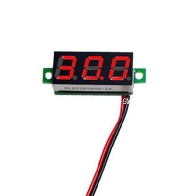 0.28inch DC Voltmeter Two Wire 2.5-30V Digital Display DC Voltmeter Digital Adjustable